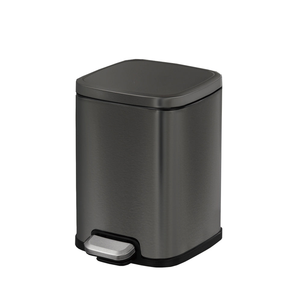 Eko Stella Pedal Bin S/S Black